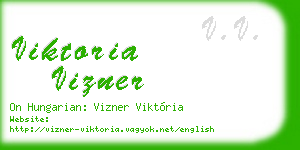 viktoria vizner business card